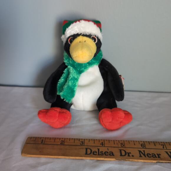 Ty Beanie Babies Snowdrift Bear Toboggan Penguin 2003 Christmas w/tags - Picture 12 of 16
